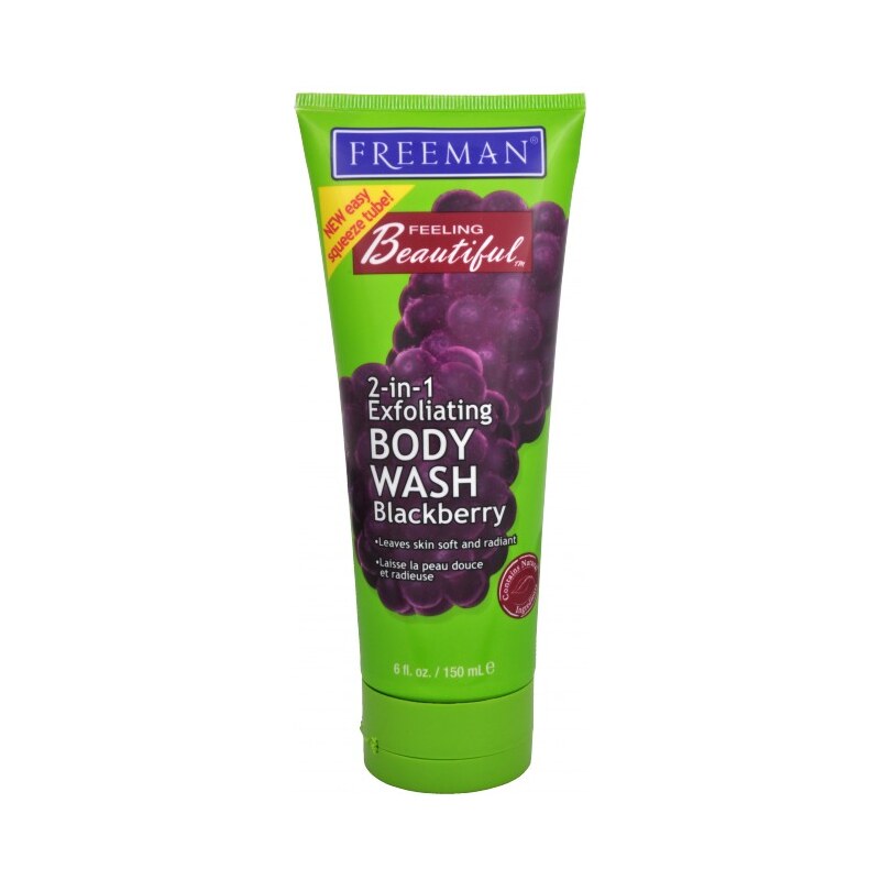 Freeman tělový šampon a peeling 2 v 1 s ostružinou 150 ml