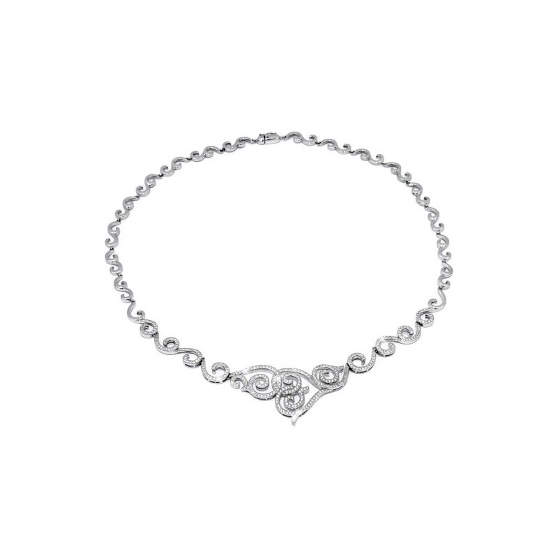 Silvego Stříbrný náhrdelník Princess JJJN0270