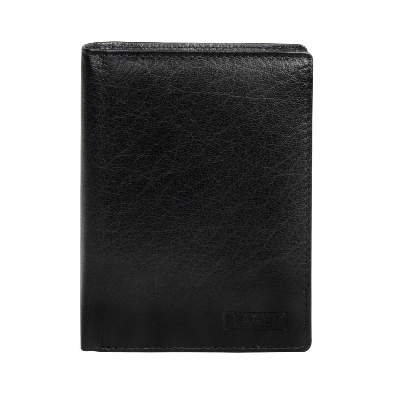 Lagen Pánská černá kožená peněženka Black V-26-3
