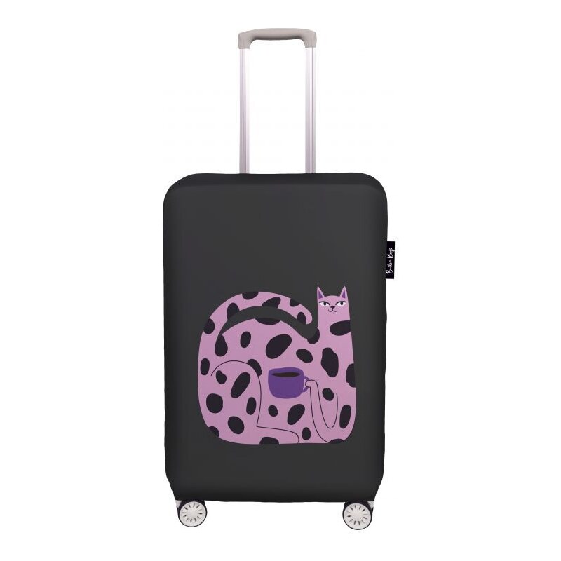 Obal na kufr růžová kočka, 47x59cm , Butter Kings