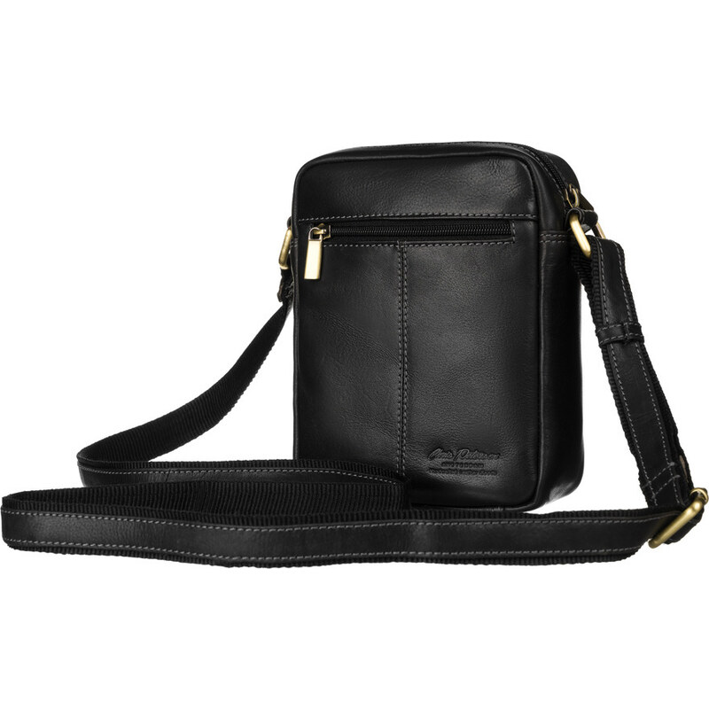 PETERSON ČERNÁ CROSSBODY Z KŮŽE