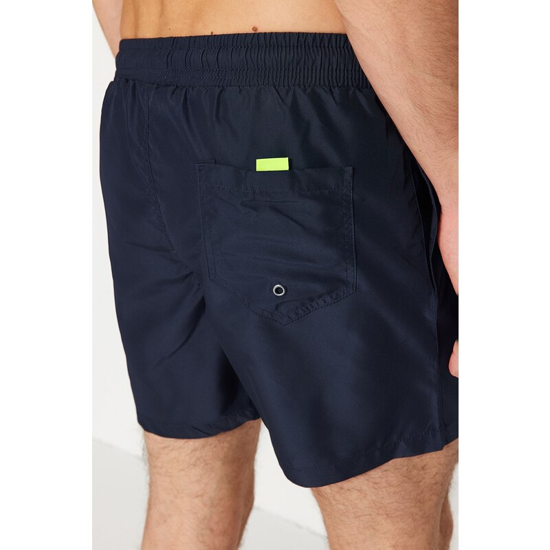 Trendyol Navy Blue Basic Standard Size Swimsuit Sea Shorts