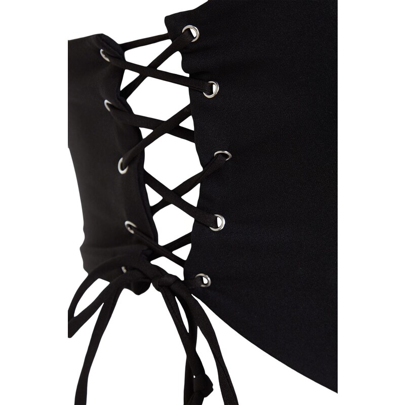 Trendyol Black Underwire Tied Bustier