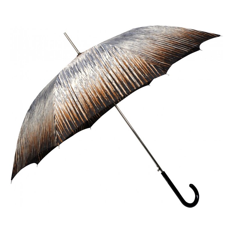 Doppler Dámský holový vystřelovací deštník Rain Art Lang Carbonsteel - hnědý 714765RA-02