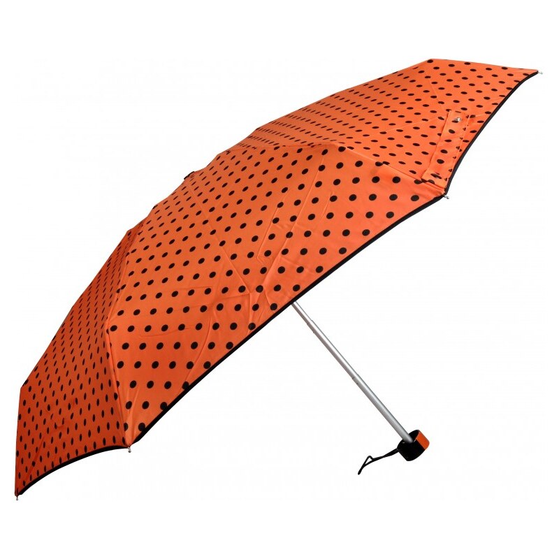 Doppler Dámský skládací mechanický deštník Lolita Mini - oranžový 710165D-1