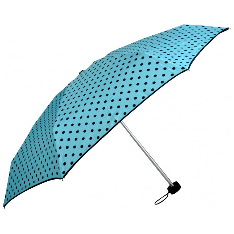 Doppler Dámský skládací mechanický deštník Lolita Mini - tyrkysový 710165D-3