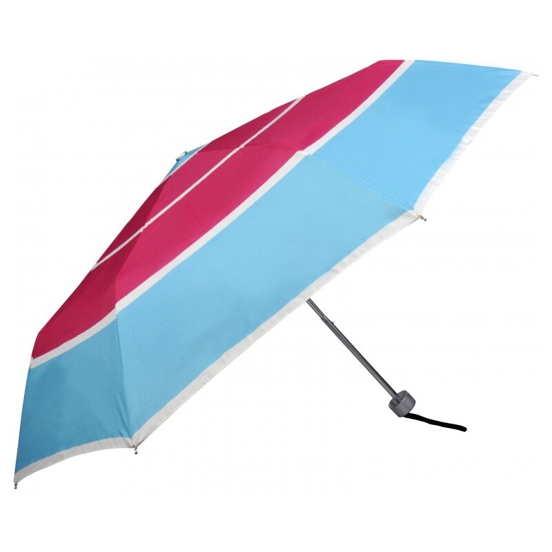 Doppler Dámský skládací mechanický deštník Derby Stripes Mini light-722165PS-2-fuchsiový