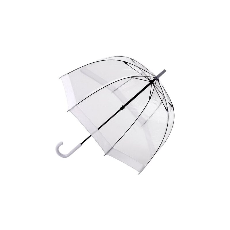Fulton Dámský průhledný holový deštník Birdcage 1 White L041-3
