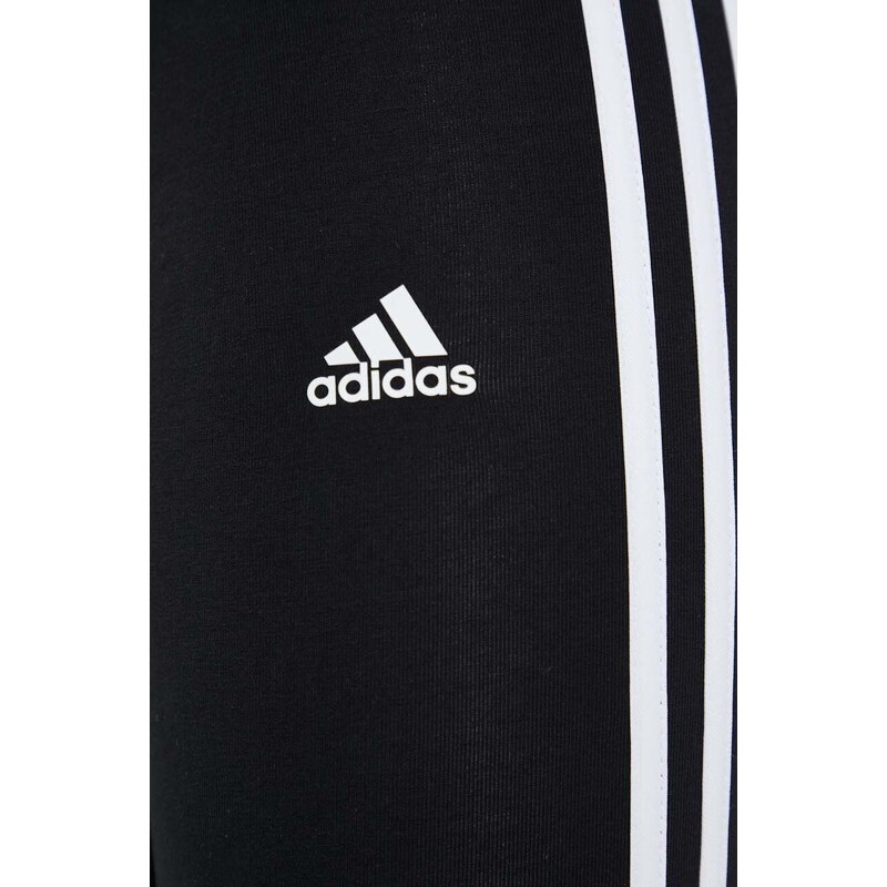 Legíny adidas dámské, černá barva, s aplikací, IC7151