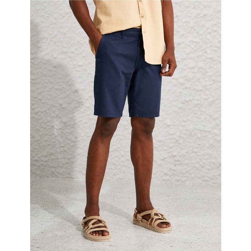 Koton Linen Blend Chino Shorts