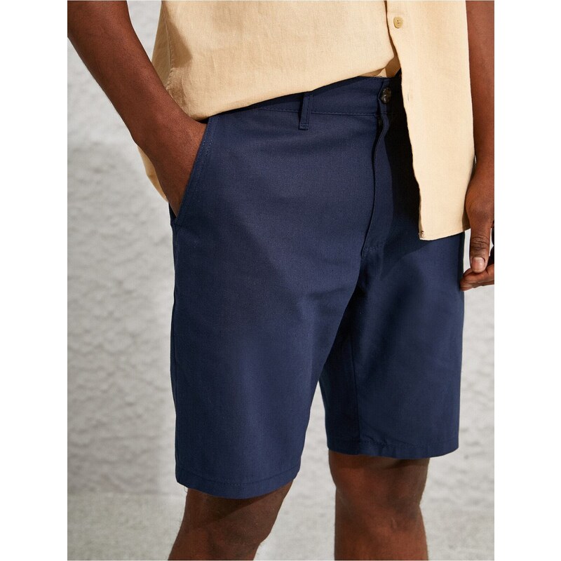 Koton Linen Blend Chino Shorts