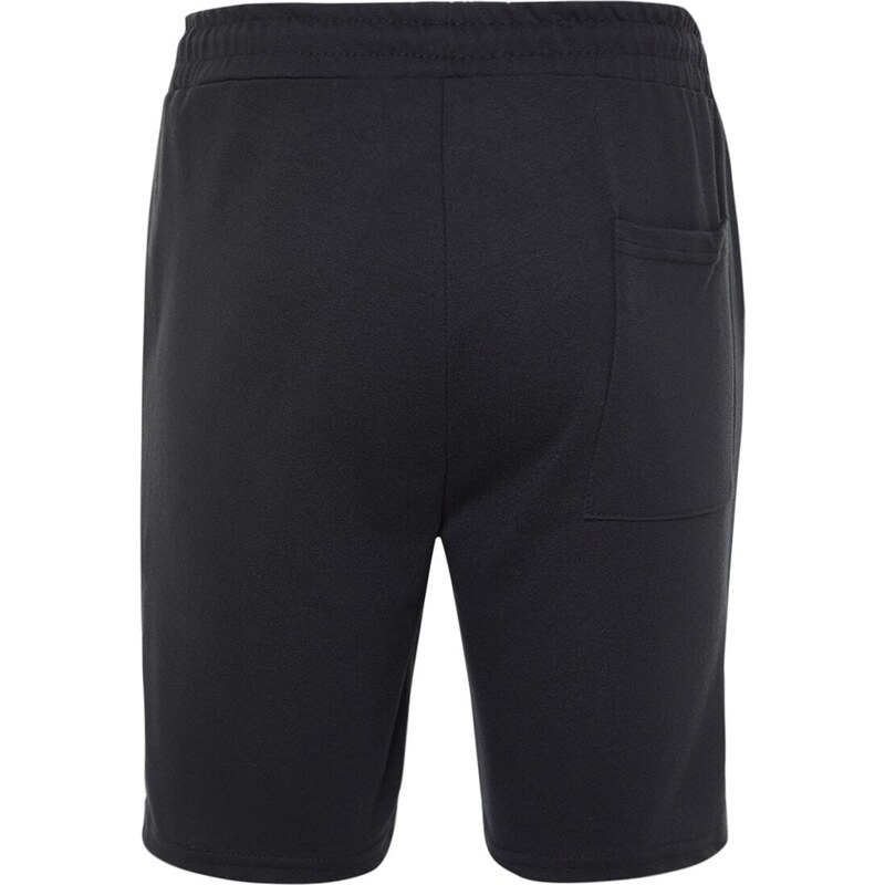 Trendyol Black Men's Regular Mid-Length/Regular Cut Shorts with Relief Print.