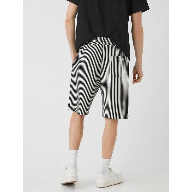 Koton Slim Fit Striped Shorts