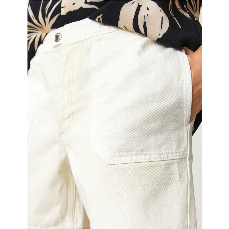 Koton Bermuda Shorts with Elastic Waist