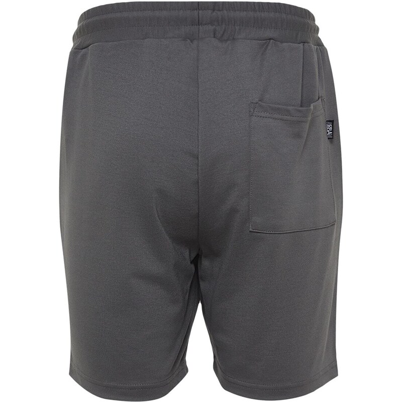 Trendyol Limited Edition Basic Anthracite Regular/Normal Fit Labeled Lace Up Shorts