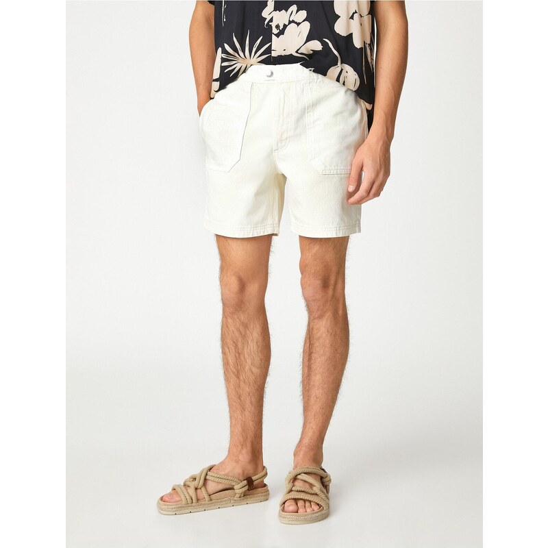 Koton Bermuda Shorts with Elastic Waist