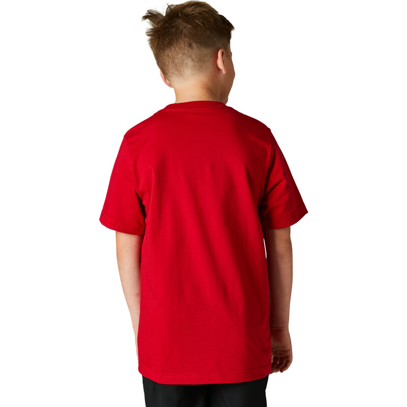 Dětské triko Fox Youth Legacy Ss Tee - Flame Red