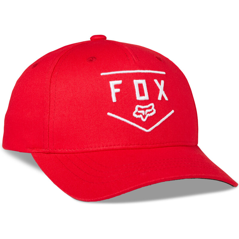 Dětská kšiltovka Fox Yth Shield 110 Snapback Hat - Flame Red