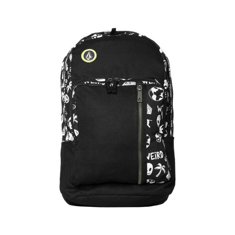Volcom Batoh Prohibit Canvas Backpack 22L Black White D6531454-BWH