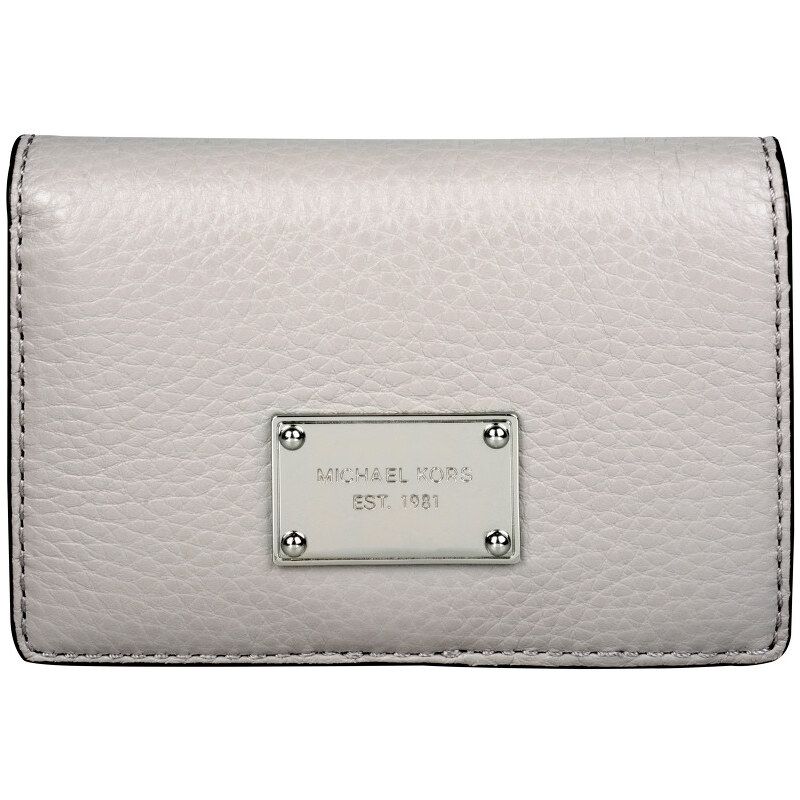 Michael Kors Elegantní kožená peněženka Slim Walltet Leather - světle šedá 38S4XTTE2L-2
