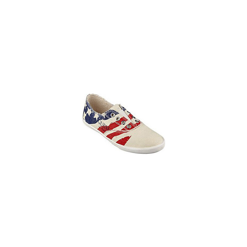 Guess Tenisky Tucci Frayed Slip-On Natural Multi 38