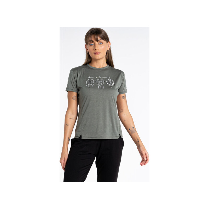 Dámské tričko DWT589 Unwind Tee DDH khaki - Dare2B