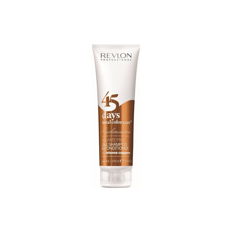 Revlon Professional Šampon a kondicionér pro intenzivní měděné odstíny 45 days total color care (Shampoo&Conditioner Intense Coppers) 275 ml