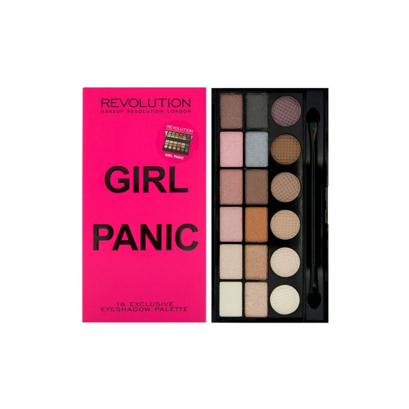 Makeup Revolution Limitovaná paletka 18 očních stínů Girl Panic
