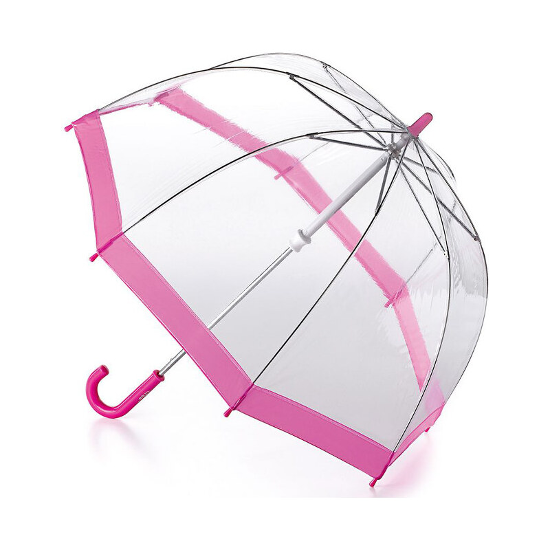 Fulton Dětský průhledný holový deštník Funbrella 2 Pink C603