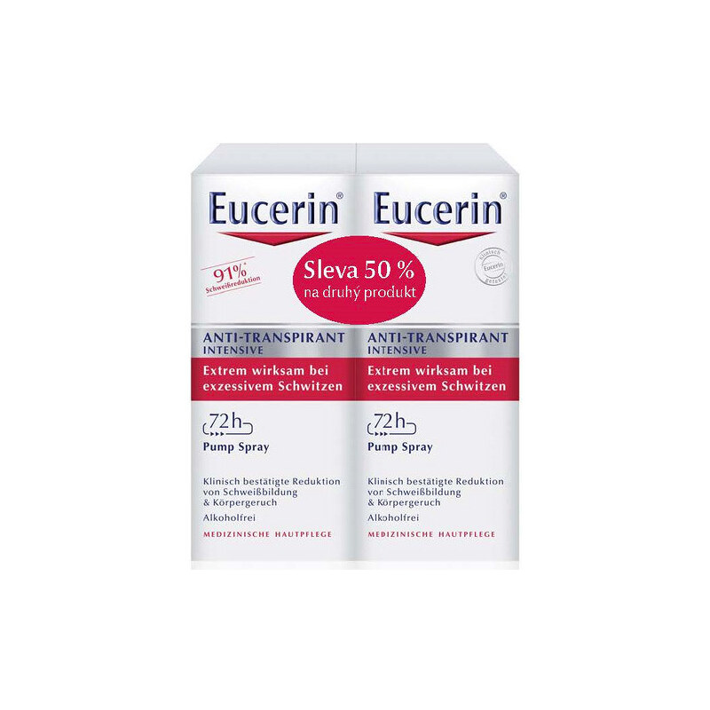 Eucerin Intenzivní antiperspirant sprej (Anti-Transpirant Intensive) 2 x 30 ml