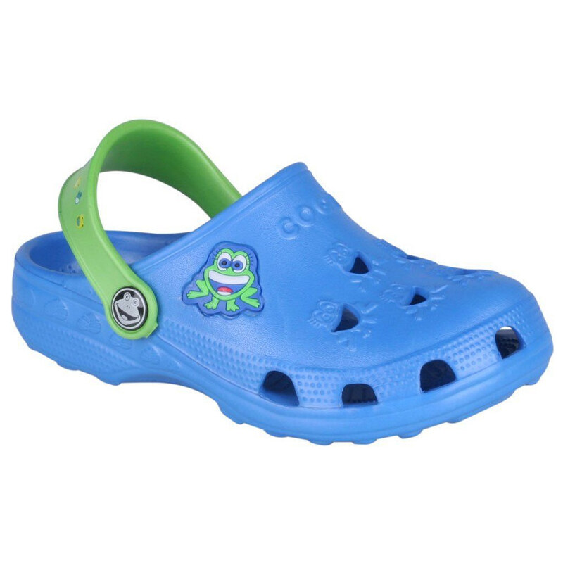 Coqui Dětské sandále Little Frog 8701 Royal/Lime 100328