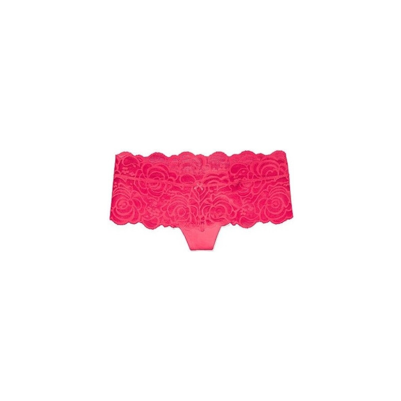 Victoria´s Secret Dámské kalhotky Pink Rose Lace červené