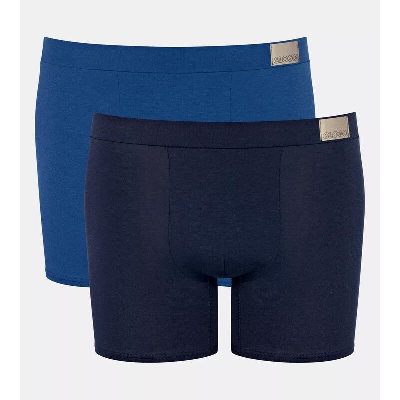 Pánské boxerky GO Natural Short C2P BLUE DARK COMBINATION modrá