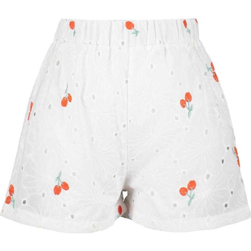 Trendyol White Fruit Print Woven Shorts & Bermuda