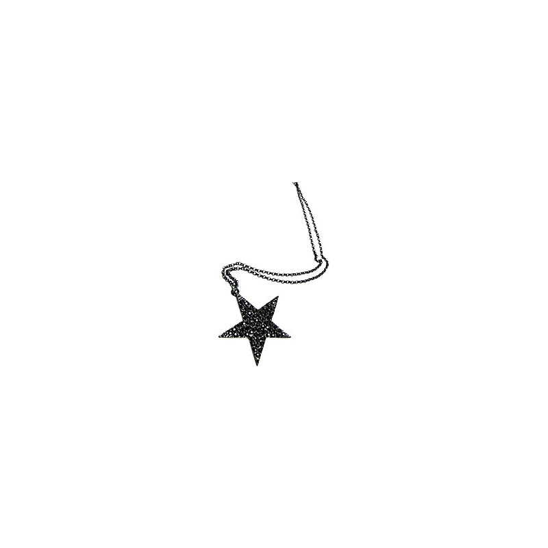LightInTheBox Korean version of the simple and stylish black five-pointed star sweater chain N428