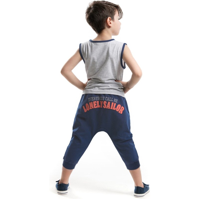 mshb&g Anchor Boy T-shirt Capri Shorts Set