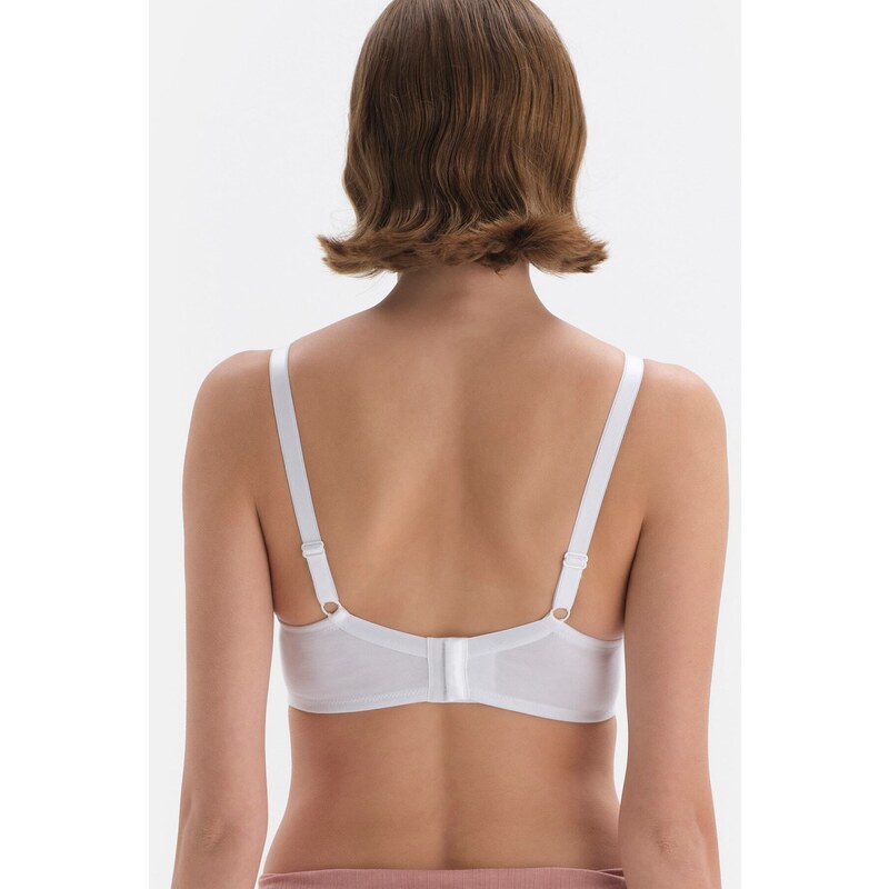 Dagi Ecru Lace Detailed Covered Modal Nursing Bra.