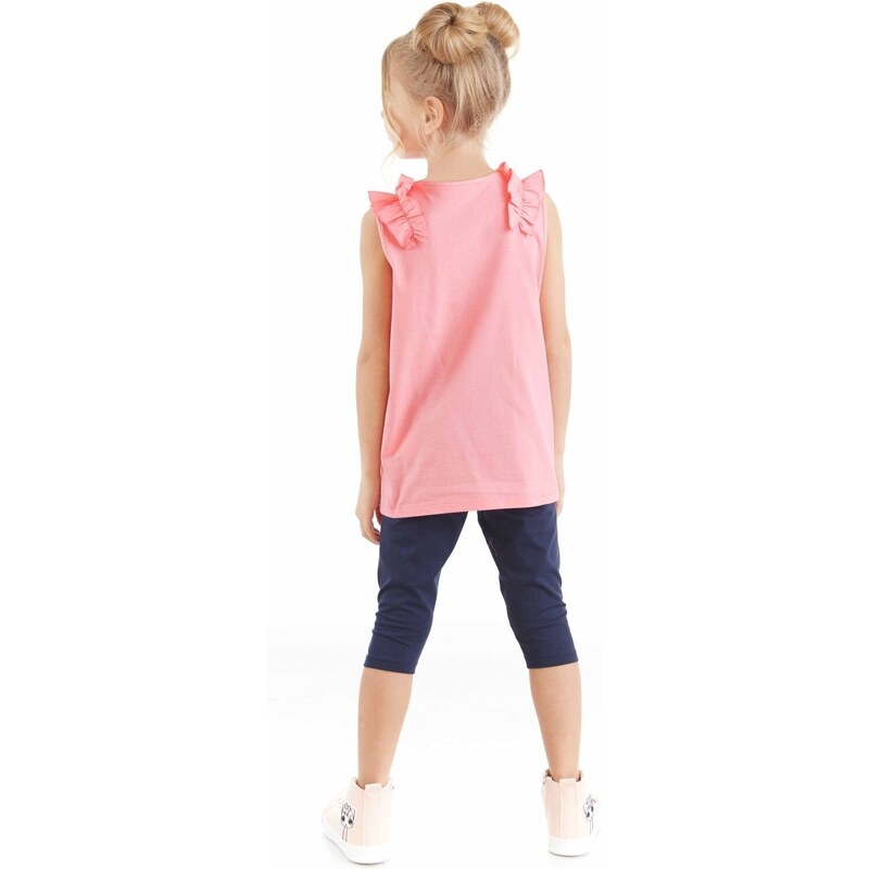 Denokids Kitten Girl T-shirt Tights Set