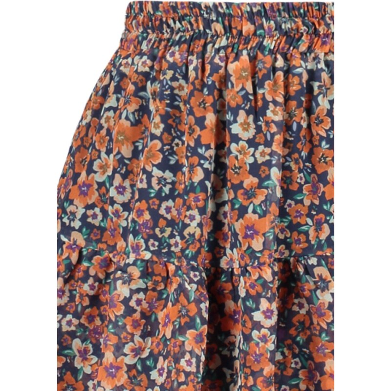 Trendyol Multi Color Lined Flounce Chiffon Mini Woven Skirt