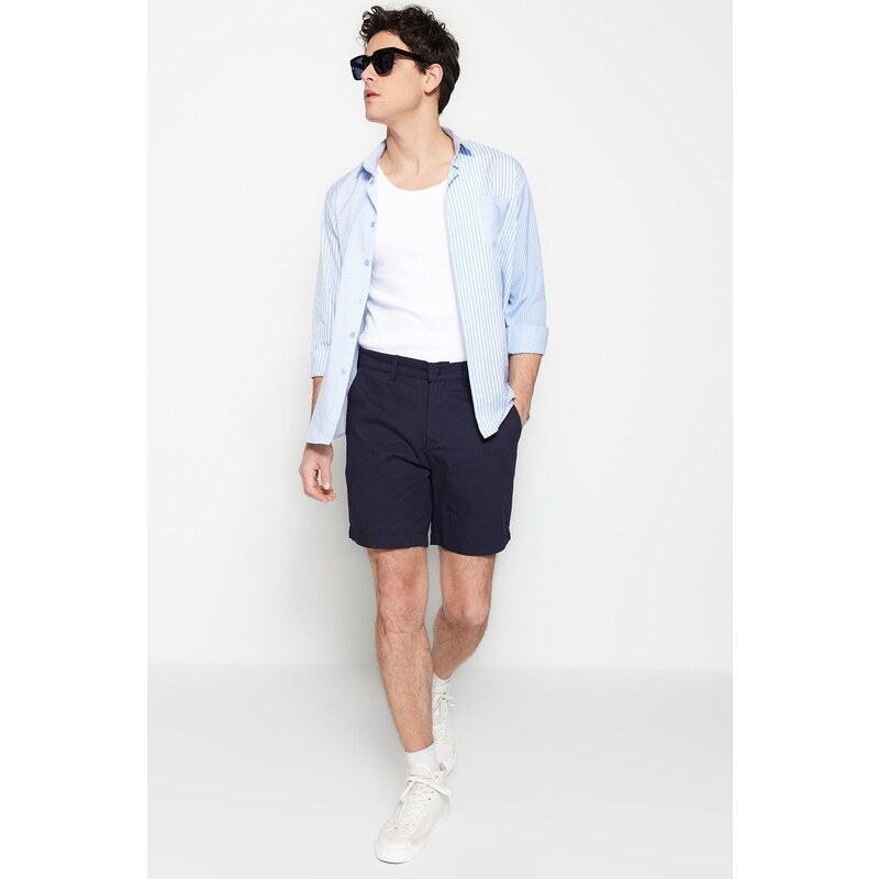 Trendyol Navy Regular Fit Shorts