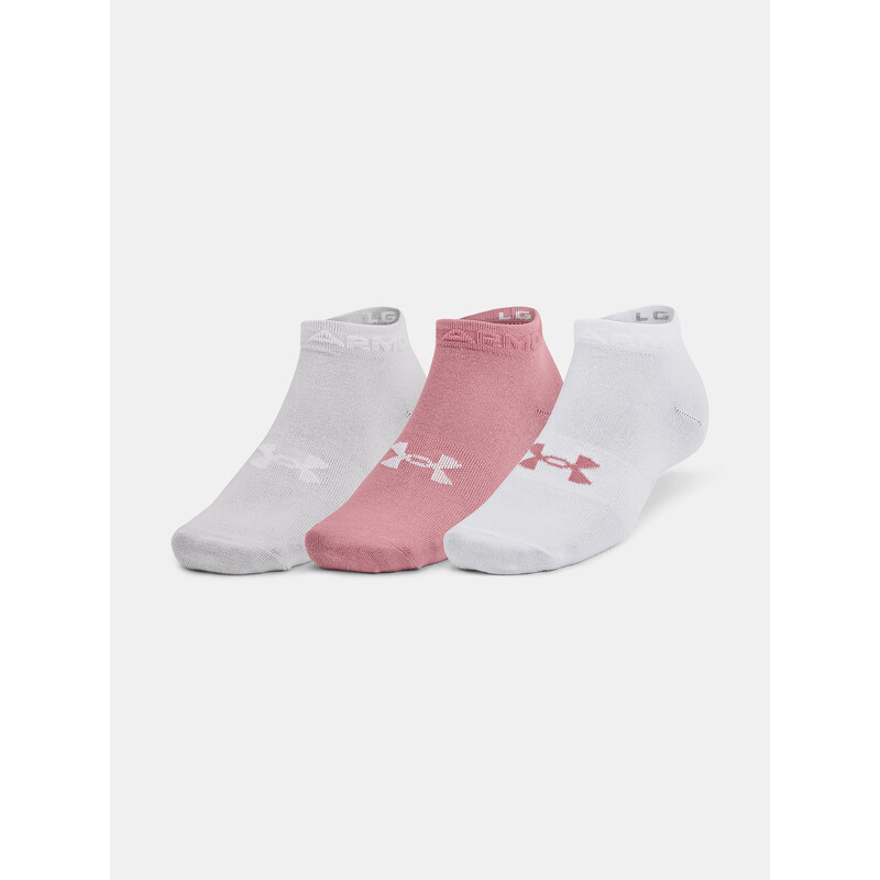 Under Armour Ponožky UA Essential Low Cut 3pk-PNK - unisex 80685742