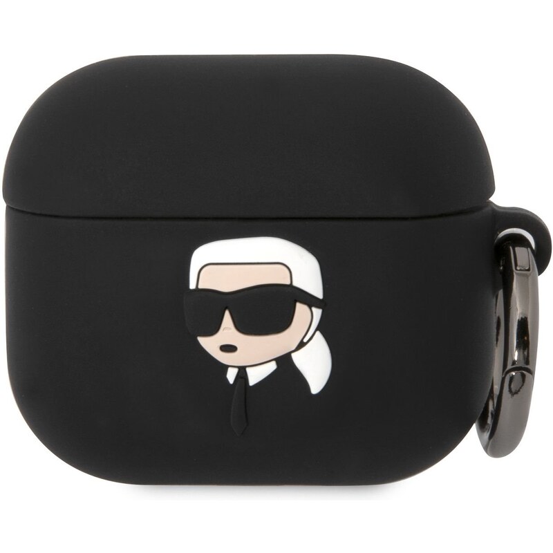 Pouzdro na sluchátka AirPods 3 - Karl Lagerfeld, NFT Karl Head Black