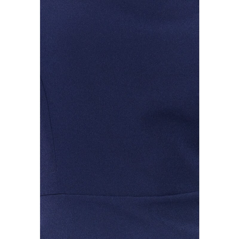 Trendyol Navy Blue Pleated A-line/Bell Form Mini Woven Dress