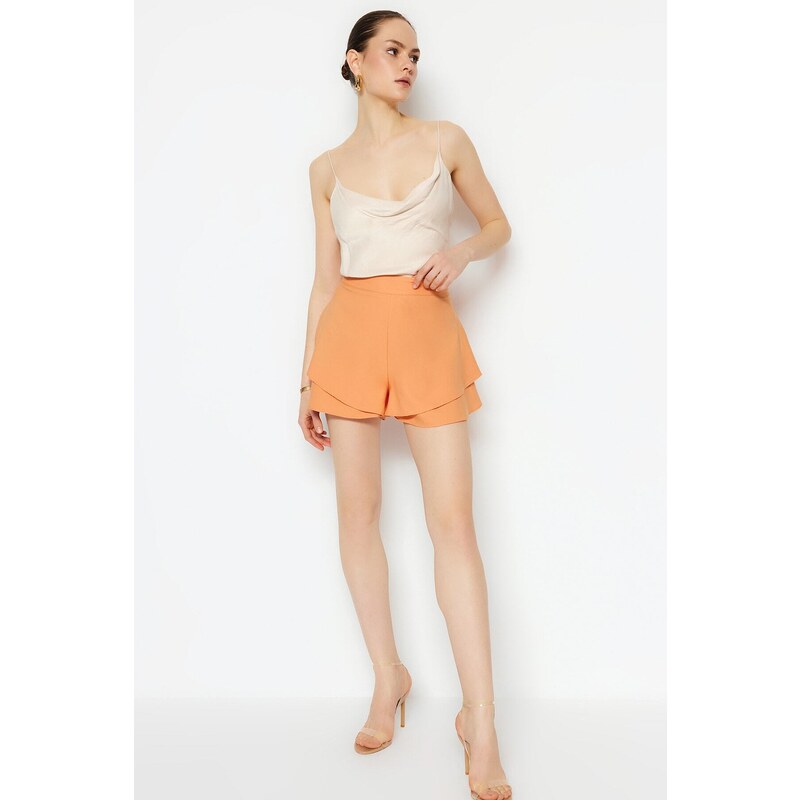 Dámské kraťasy Trendyol Skirt-Looking Shorts