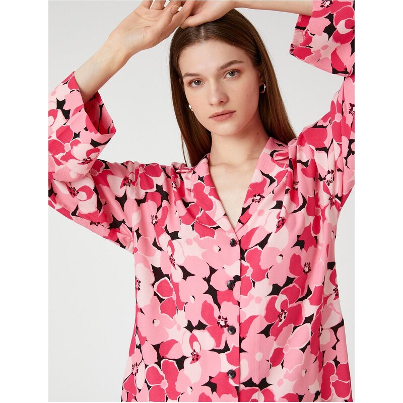 Koton Floral Shirt Relax Fit Long Sleeve 107063724