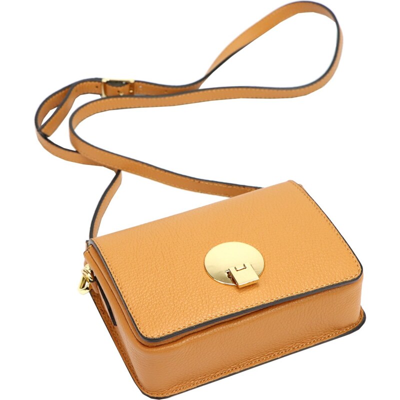 Kožená crossbody kabelka Luka 20-032 camel