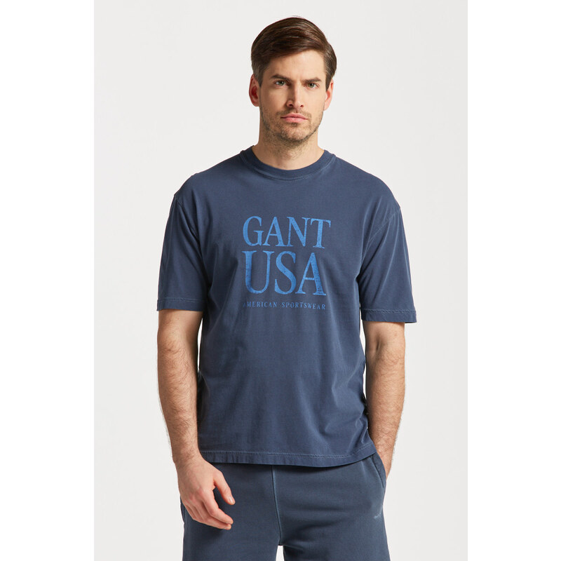 TRIČKO GANT SUNFADED GANT USA T-SHIRT modrá M