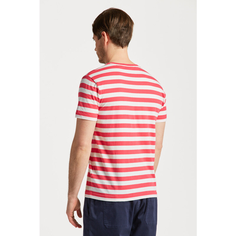 TRIČKO GANT MULTISTRIPE T-SHIRT růžová M