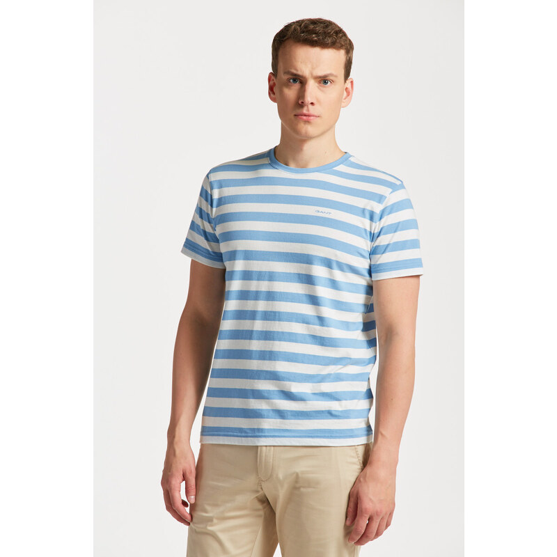 TRIČKO GANT MULTISTRIPE T-SHIRT modrá M