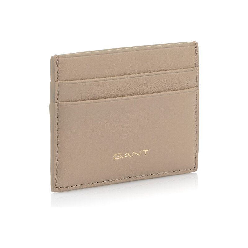 POUZDRO NA PLATEBNÍ KARTY GANT UNISEX. LEATHER CARD HOLDER hnědá None